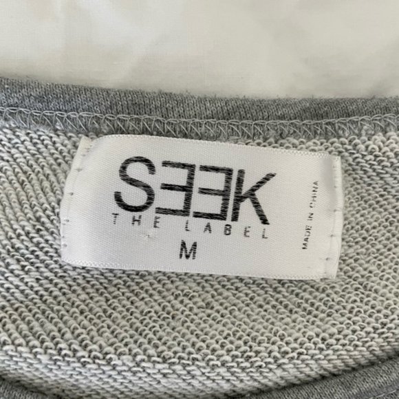 Seek the Label Grey Crop Sweater - Picture 7 of 7